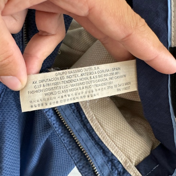 Massimo Dutti Soft Fabric Pants Slim Fit Mens Size 38 Blue - Picture 7 of 11